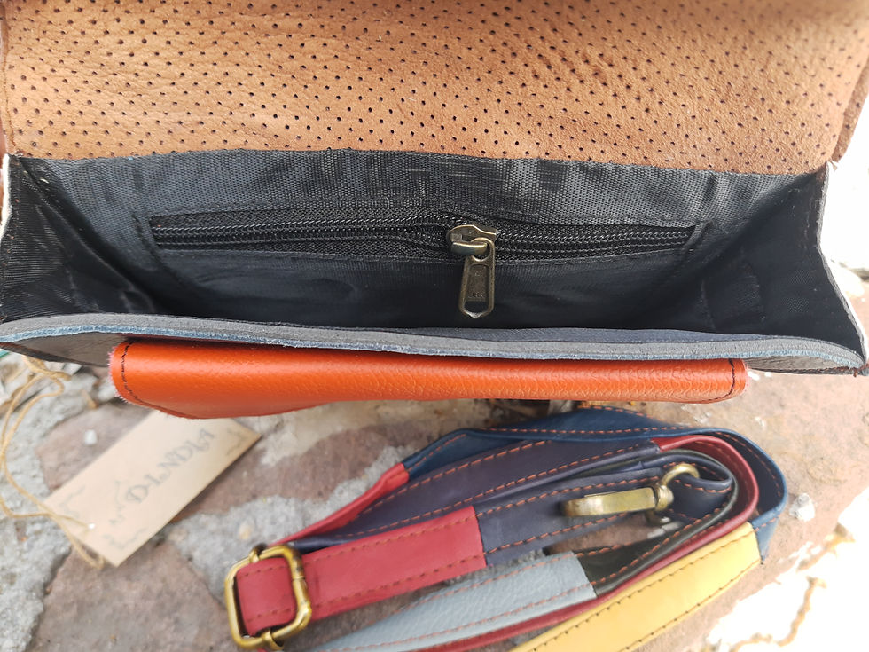 Miniature : Petit sac en cuir recyclé 