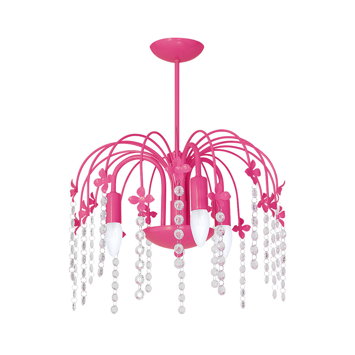 Plafonnier LED 'Cisai-Saint-Aubin' 3 xE14 Métal + Verre Sans Ampoule