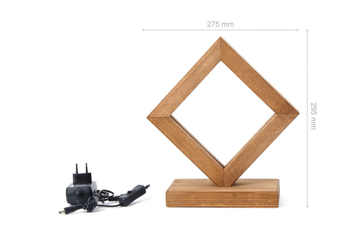 Lampe De Table 'Frévent 05' Marron LED