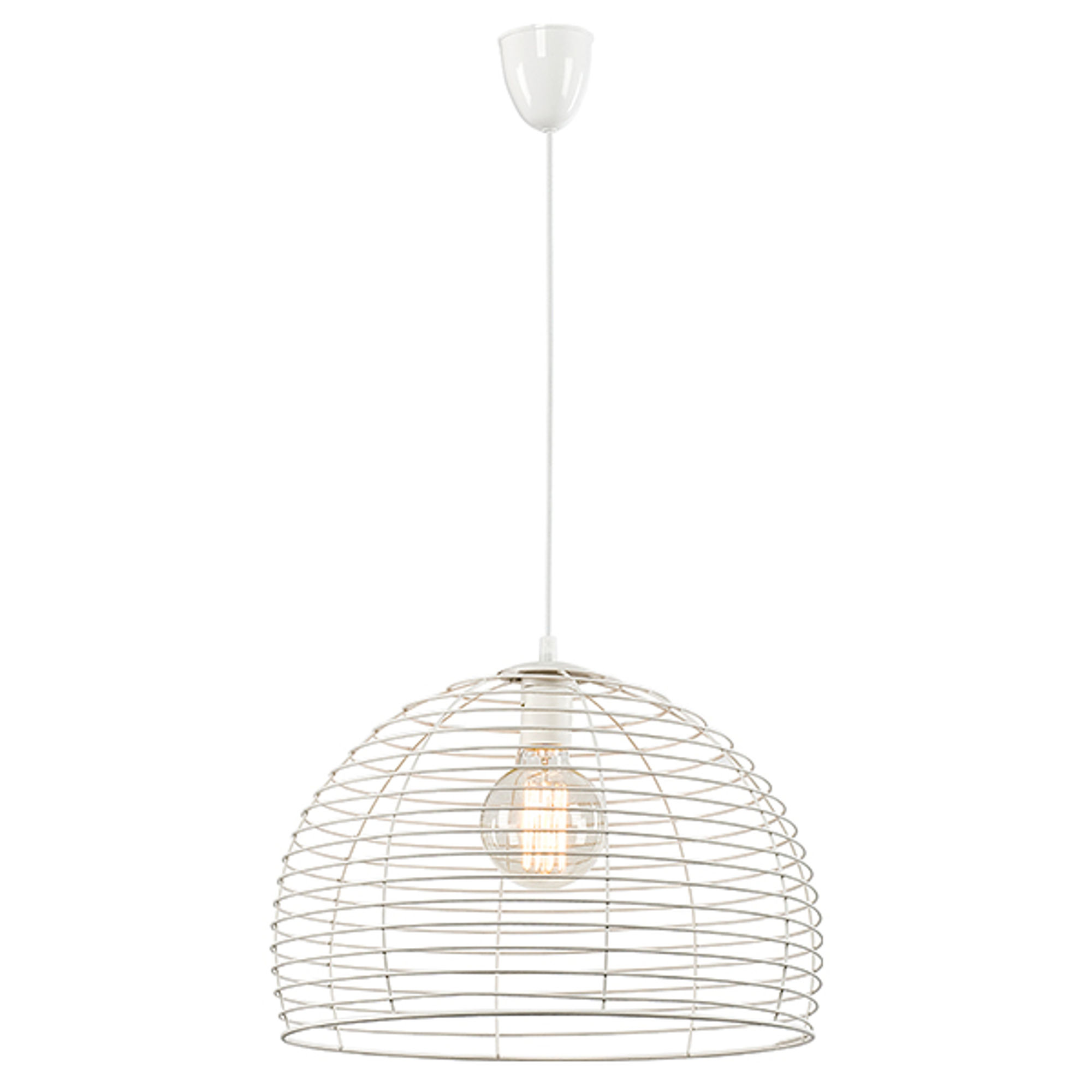 Suspension LED 'Anhaux' Blanc 1 xE27