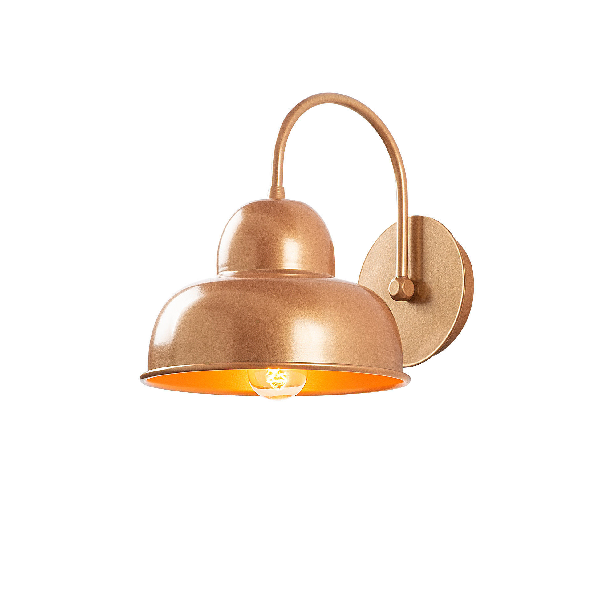 Applique Murale LED 'Maninghem' Cuivre 1 x E27