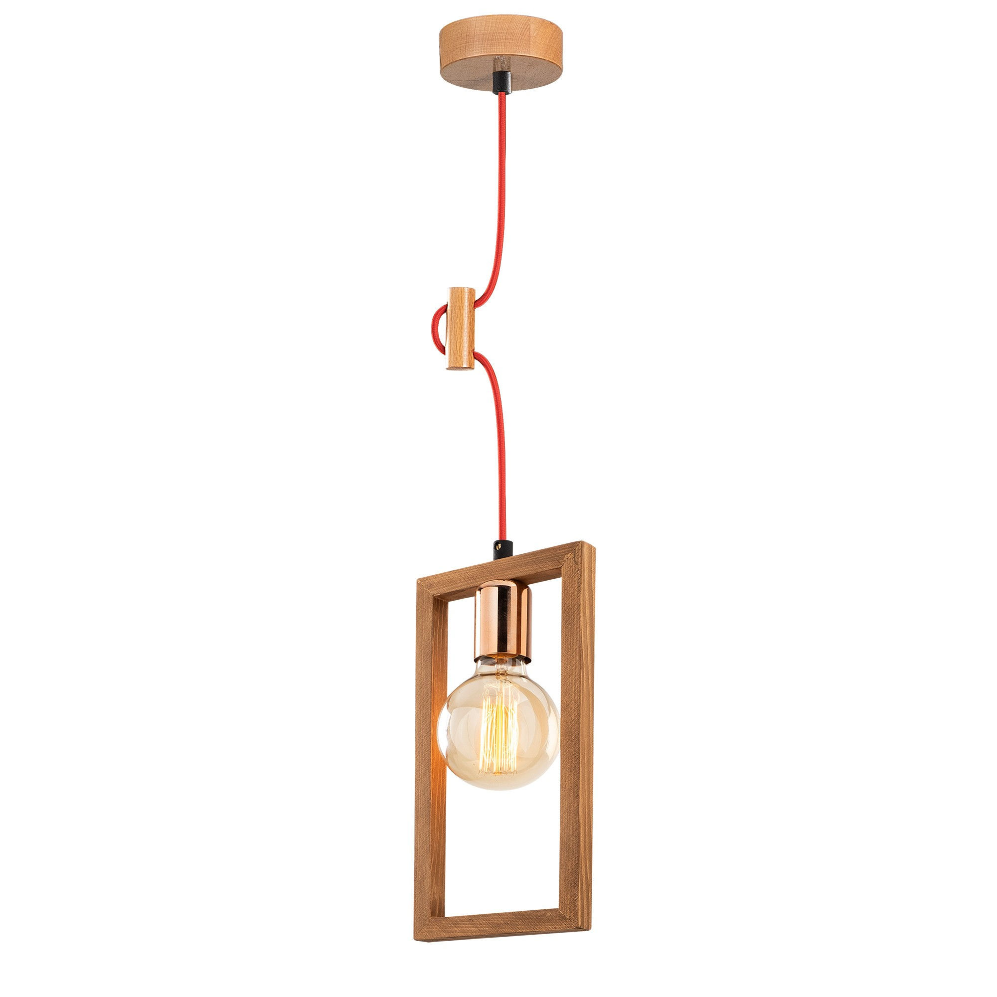 Suspension LED 'Villebichot'60'Cuivre 1 xE27