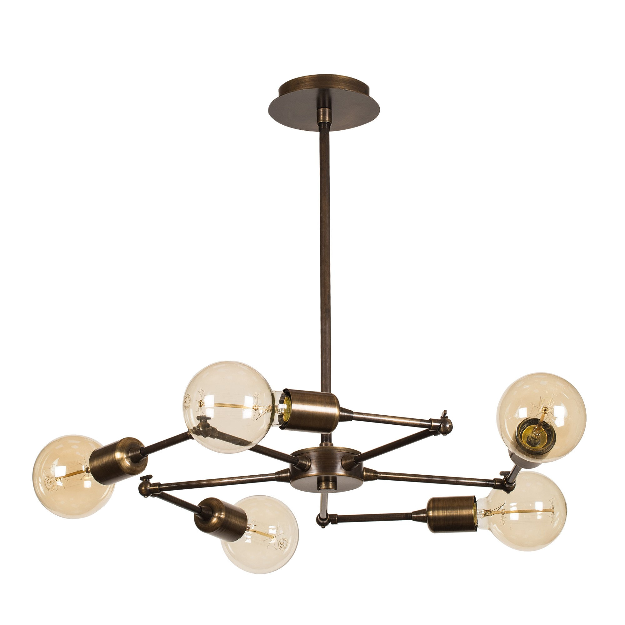 Suspension LED 'Beaulencourt' Vintage 7 x E27
