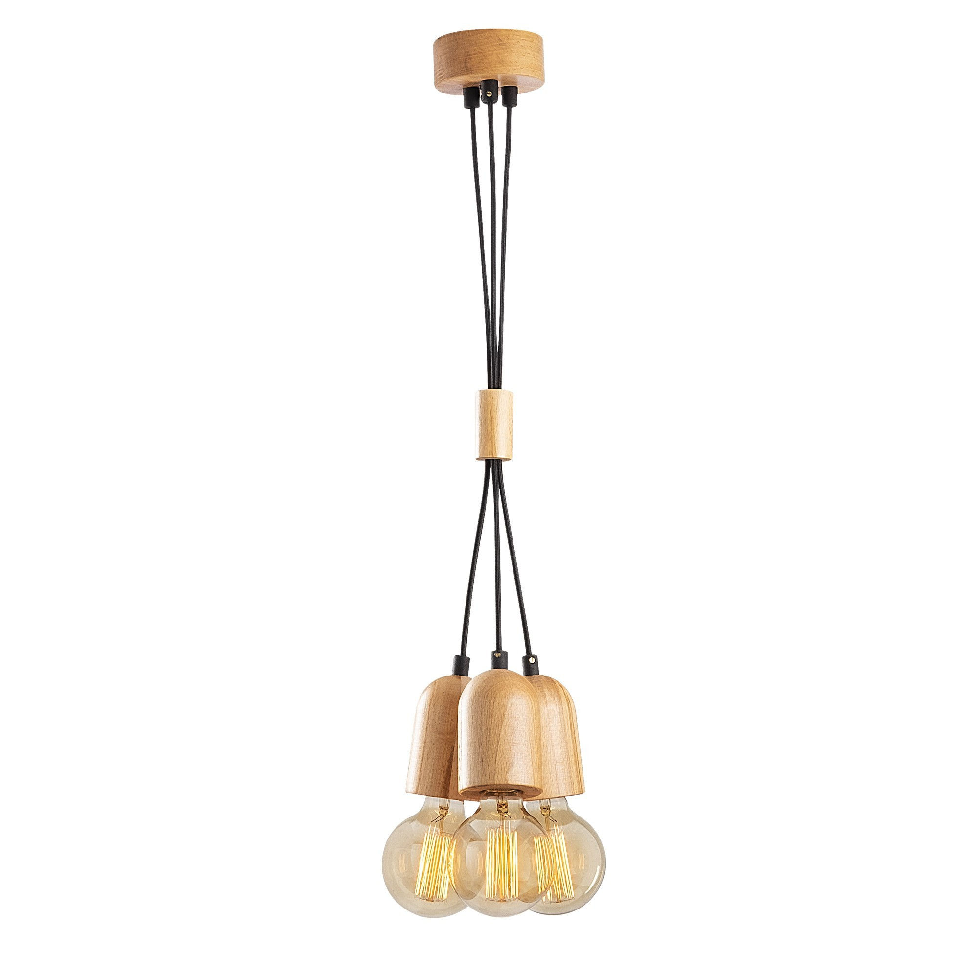 Suspension LED 'Uncey-le-Franc'24' Noir 3 xE27