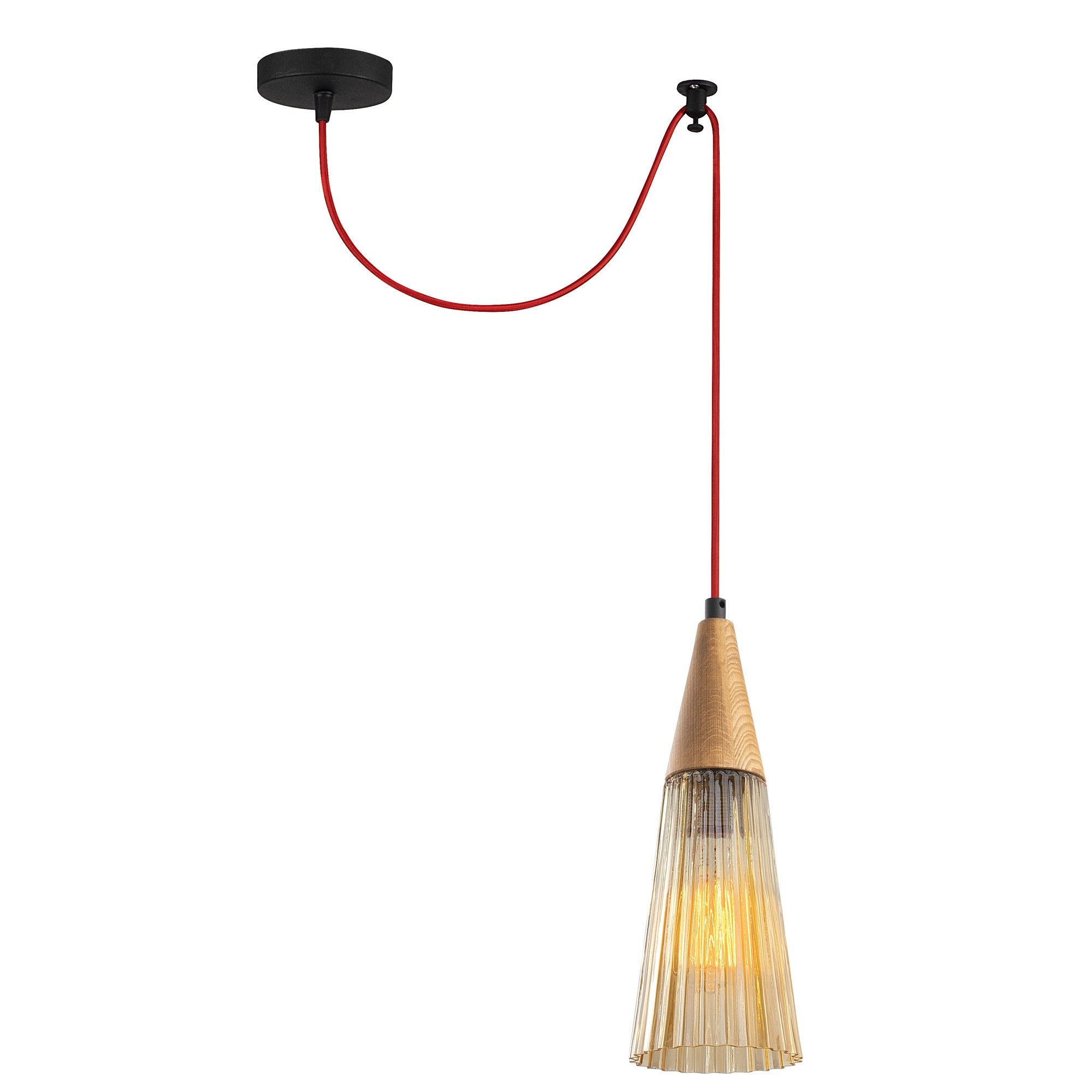 Suspension LED 'Turcey'910' Noir 1 xE27