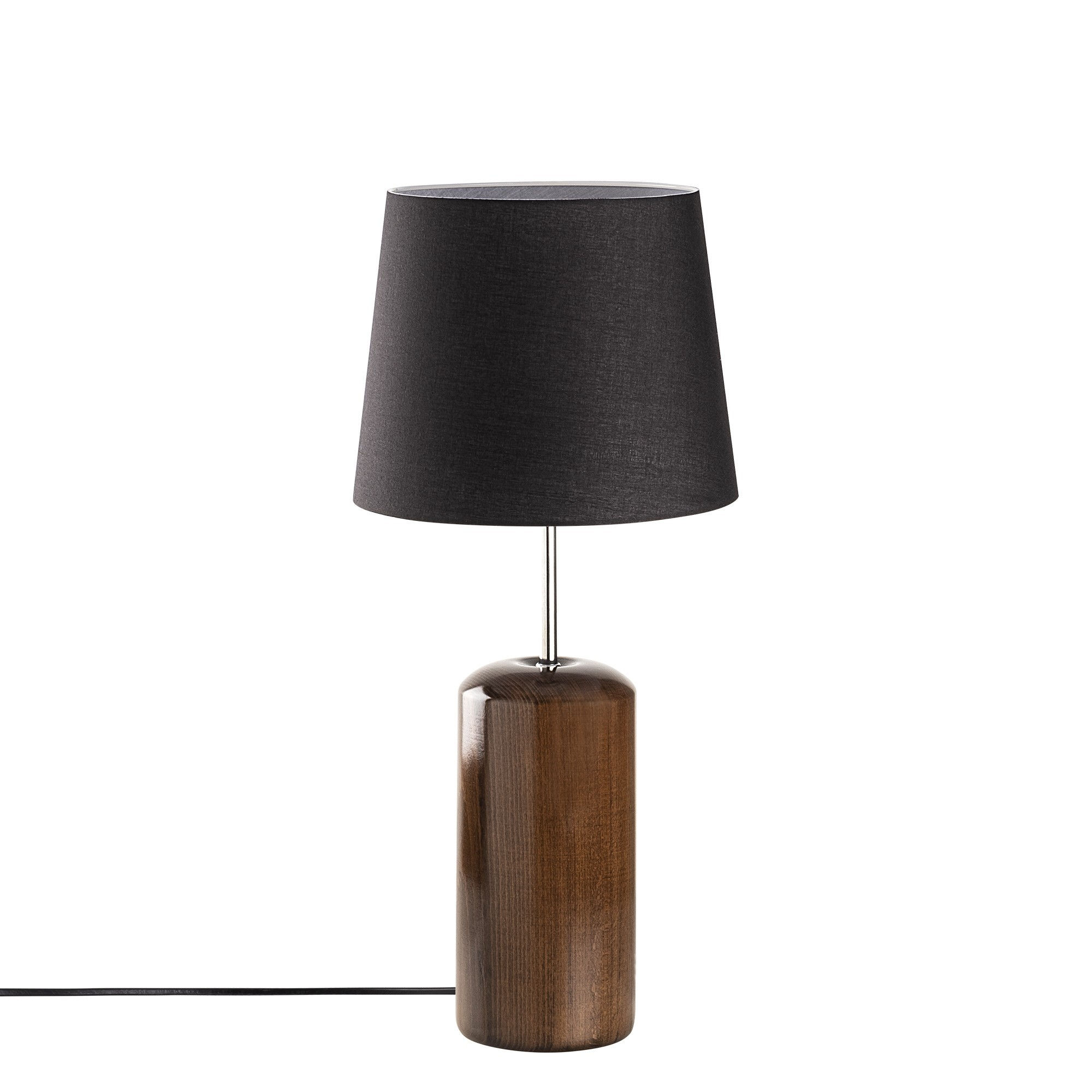 Lampe De Table 'Guarbecque 3173' Noir/Noyer 1 xE27