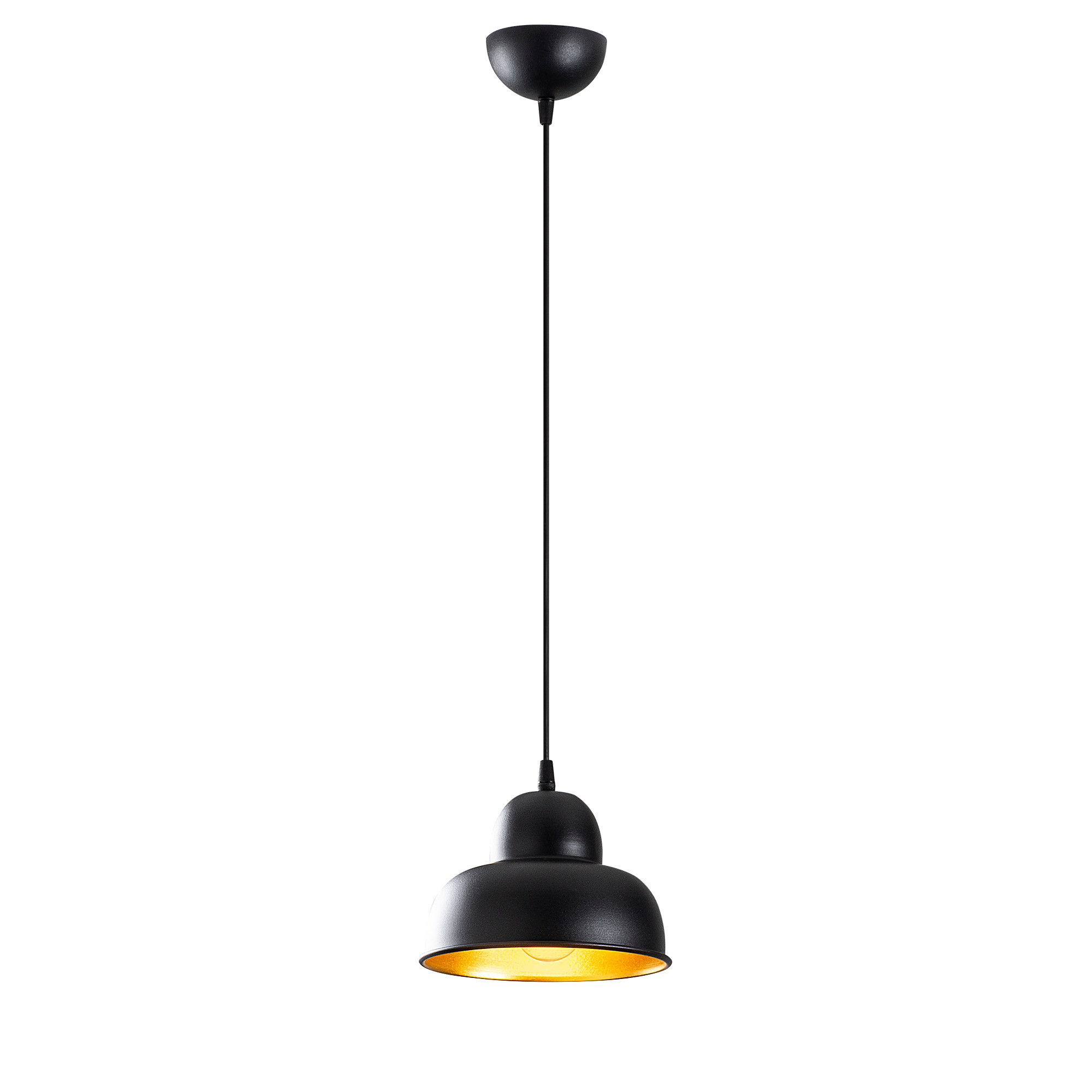 Suspension LED 'Maninghem' Noir 1 x E27