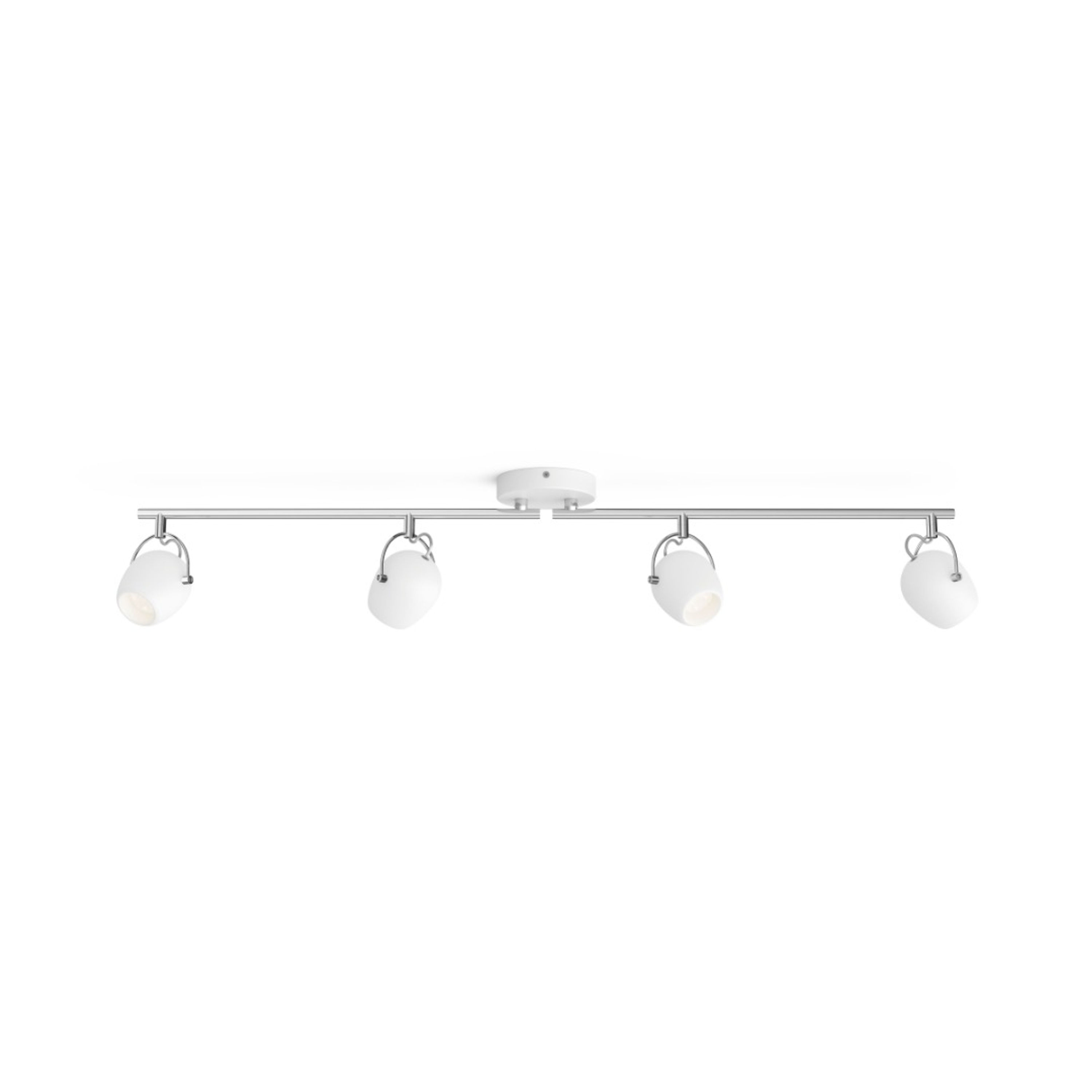 Applique Murale LED Philips 'Rivano' Blanc 4x4.3W AjusTable 1720Lm