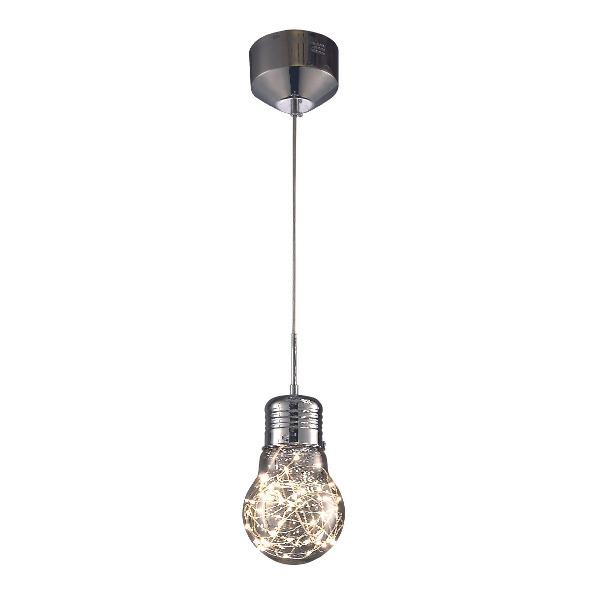 Suspension LED 'Ginai' 5W 300Lm Métal + Verre
