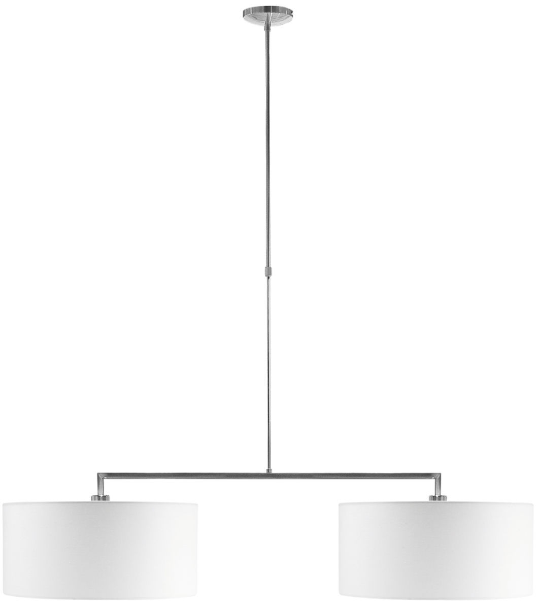 Suspension LED 'L'étaux' 'Longchamps' 110cm/2-Abat Jour 37x26x47cm