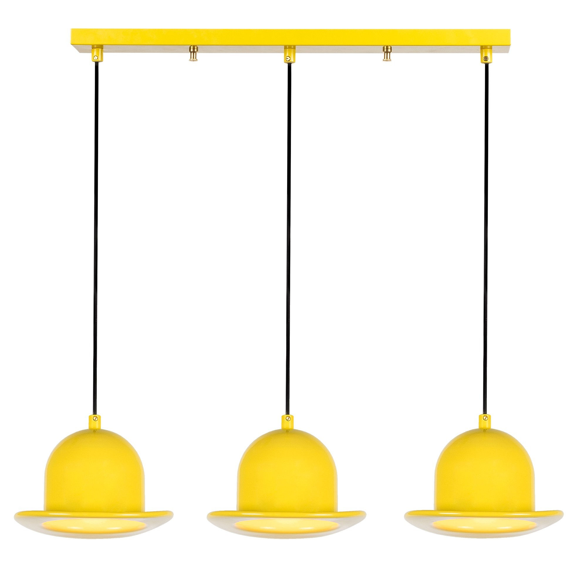 Suspension LED 'Annay 334'Jaune 3 xE27
