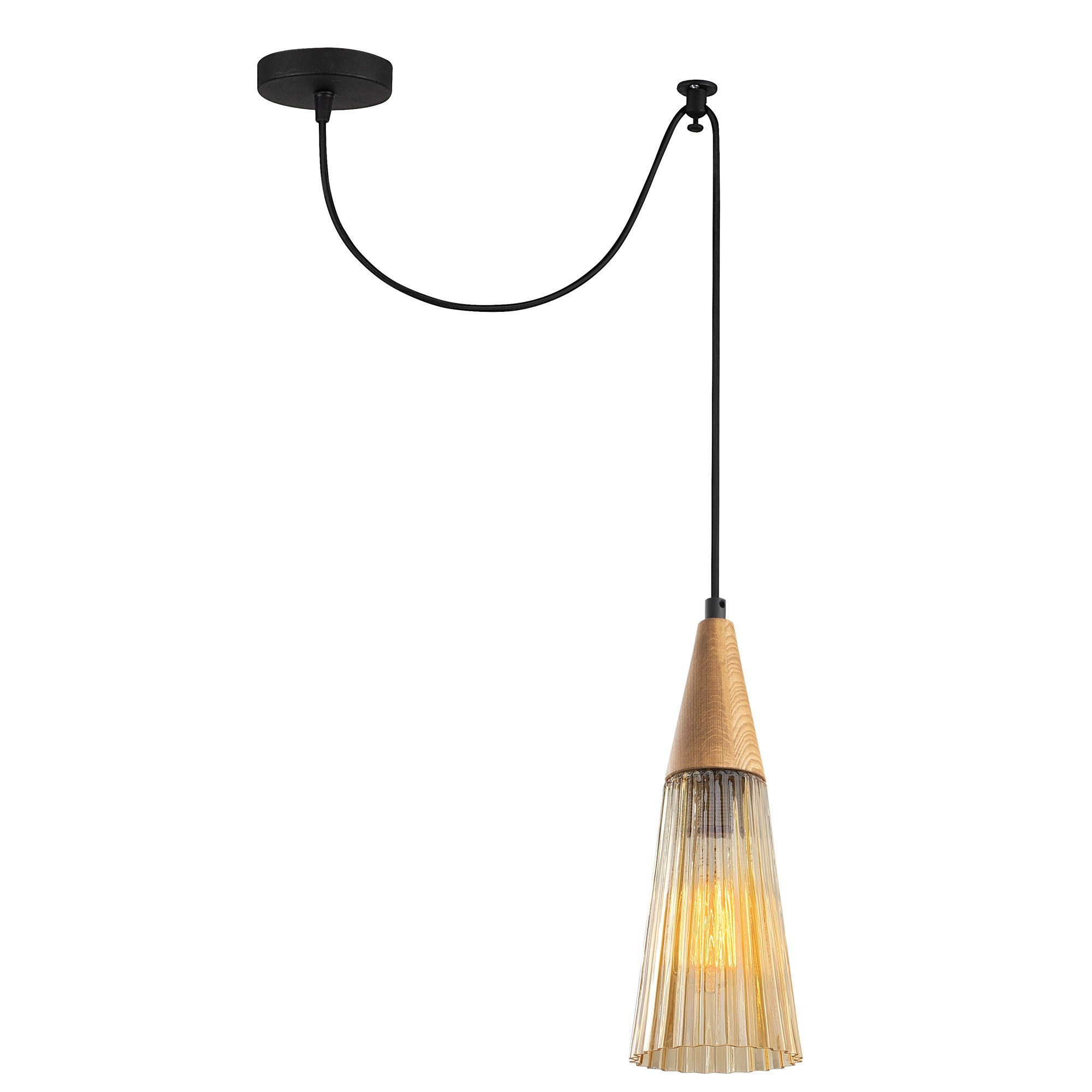 Suspension LED 'Turcey'902' Noir 1 xE27
