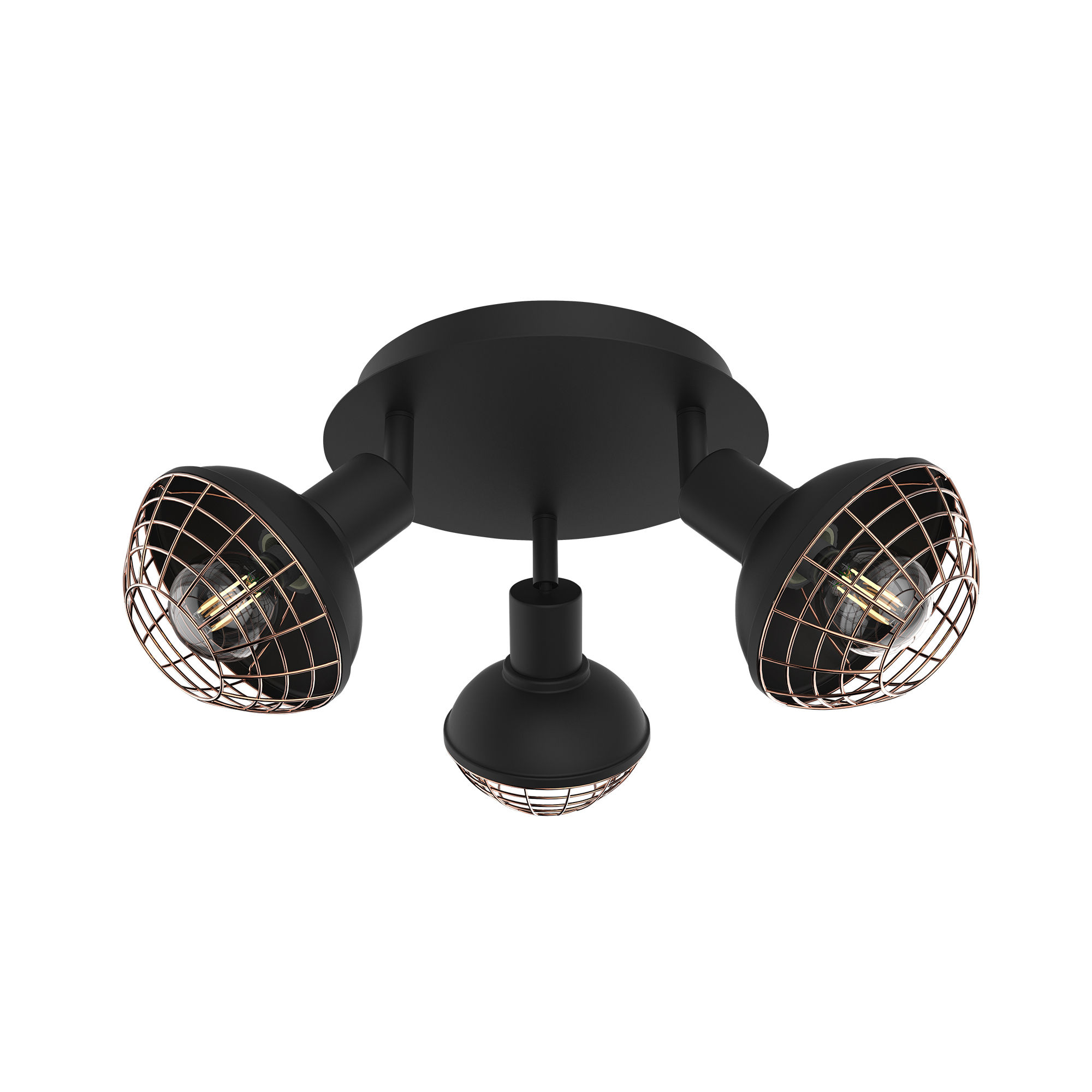 Plafonnier LED 'Grigneuseville' 3 xE14 Métal Sans Ampoule