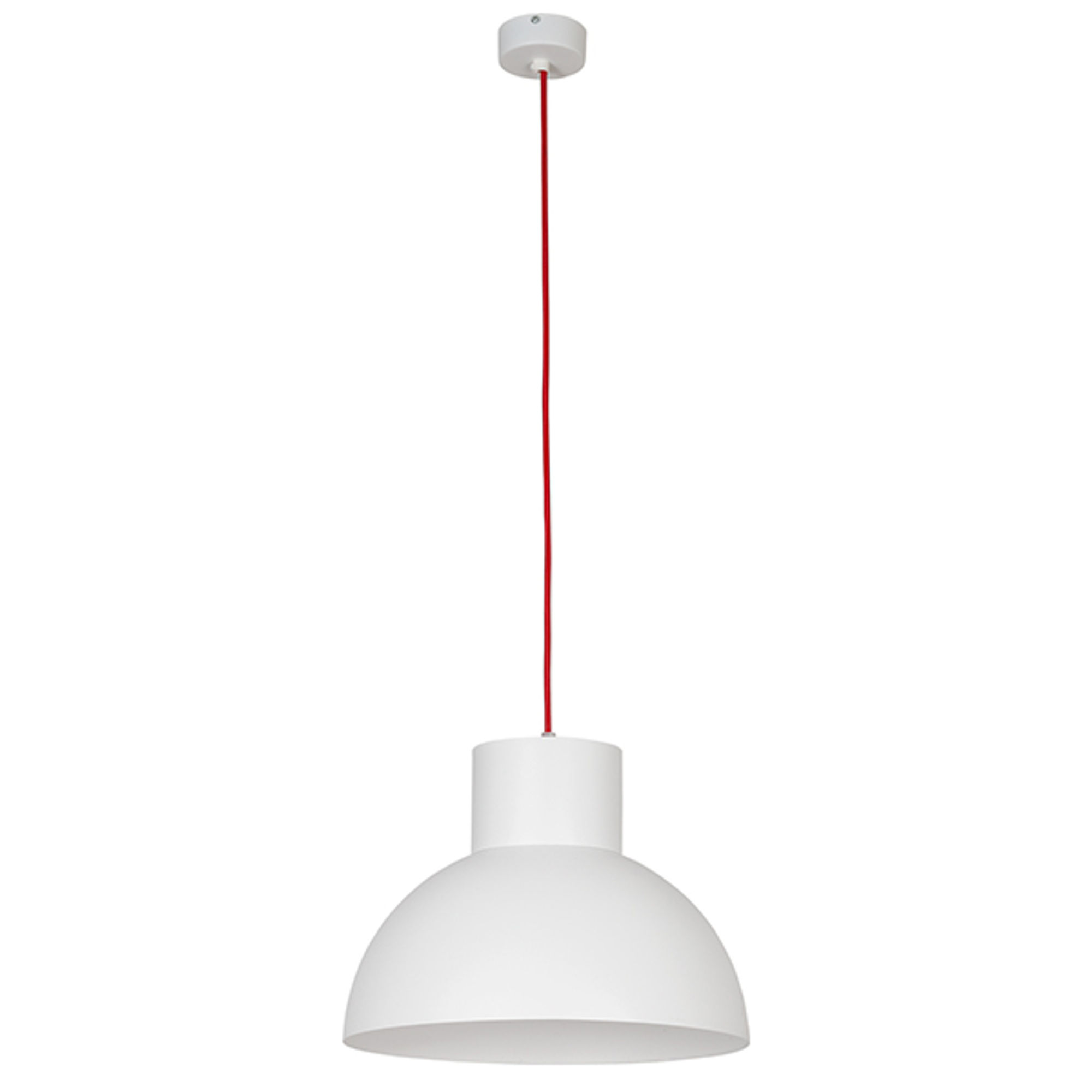 Suspension LED 'Torcy' Blanc/Rouge 1 xE27