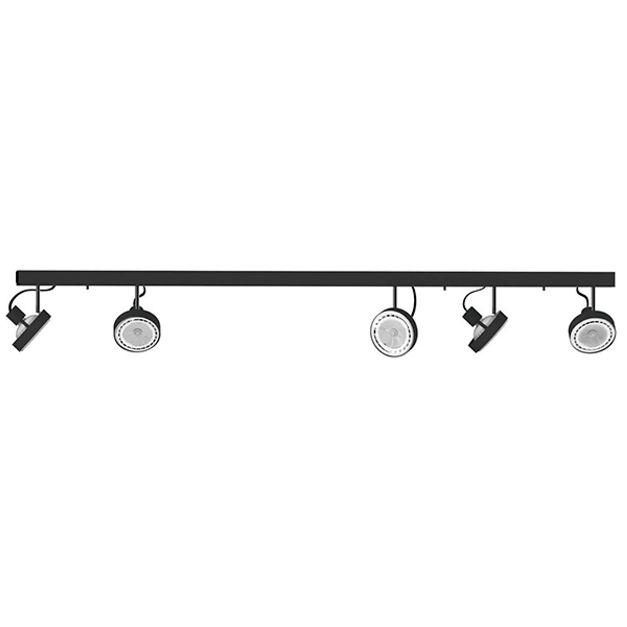 Plafonnier LED 'Lée' Graphite 5 xGU10 Sans Ampoule