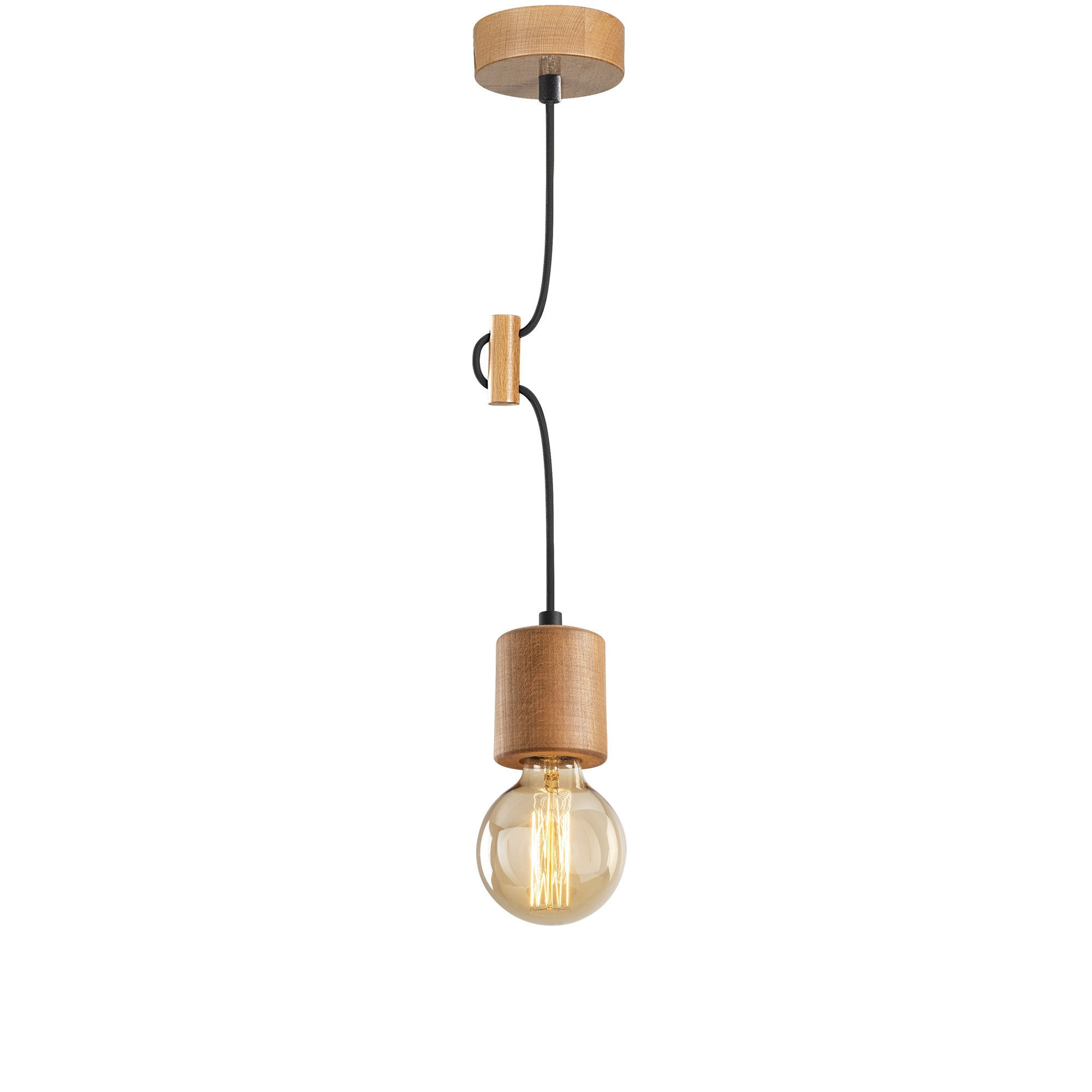 Suspension LED 'Trouhans' 59' Rouge 1 xE27