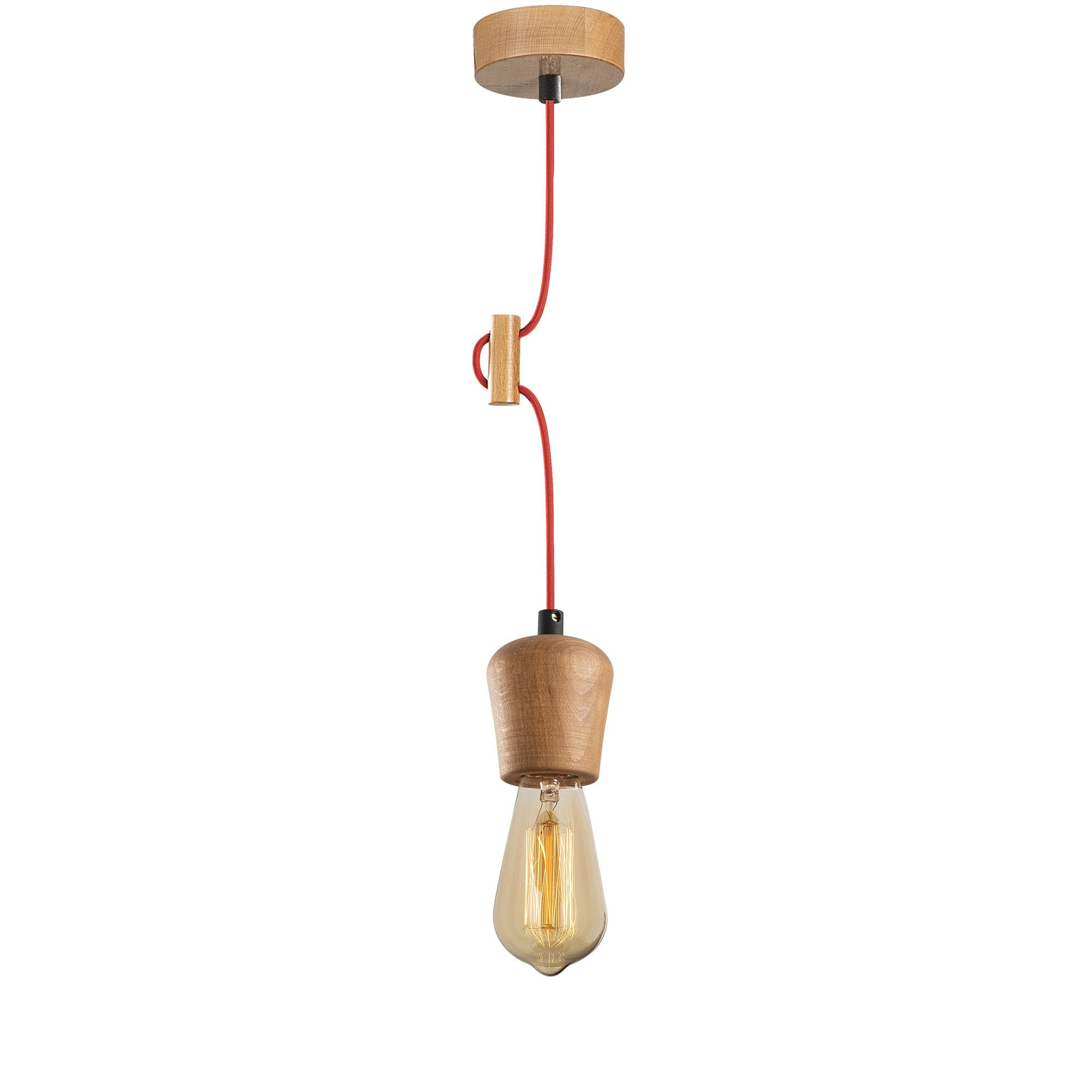 Suspension LED 'Tréclun'798' Rouge 1 xE27