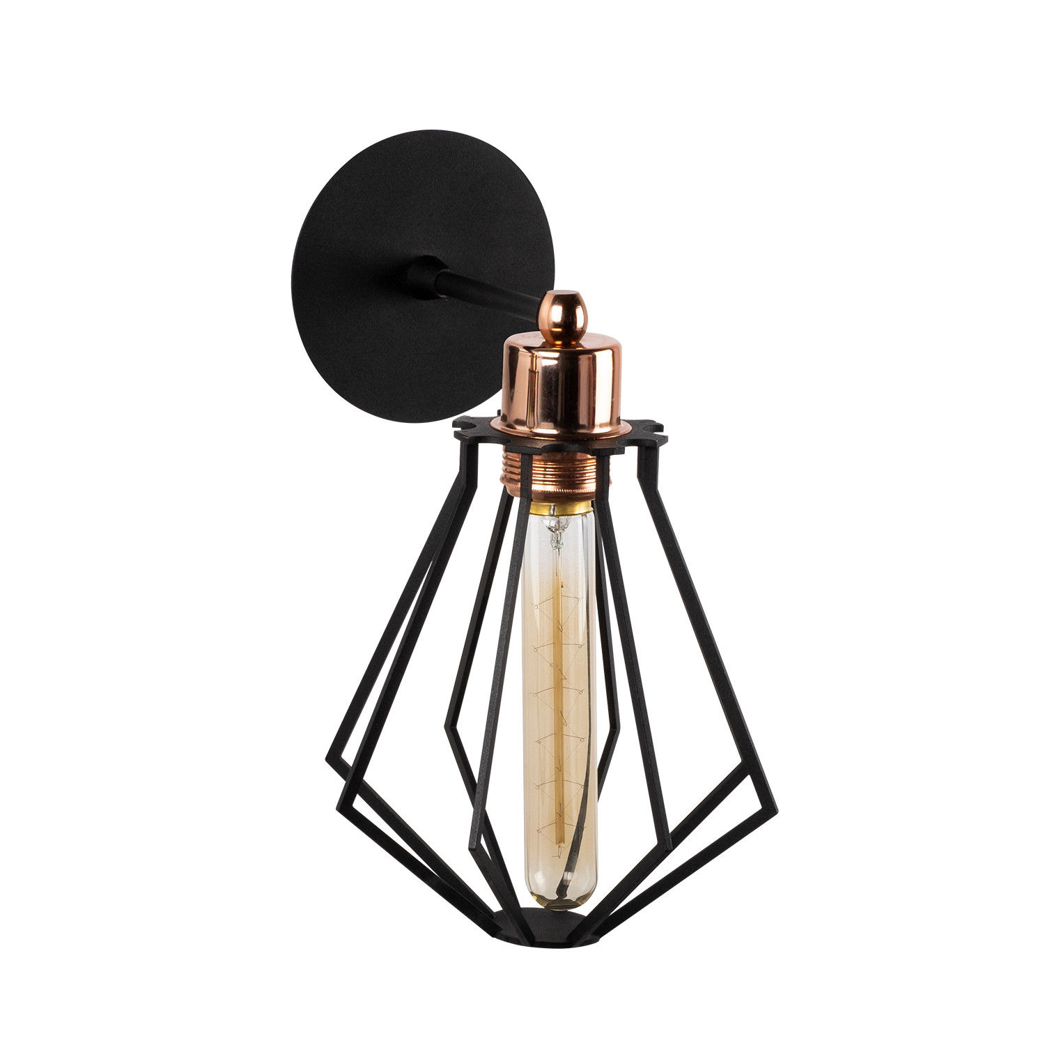 Applique Murale LED 'Hosta' Noir 1 x E27