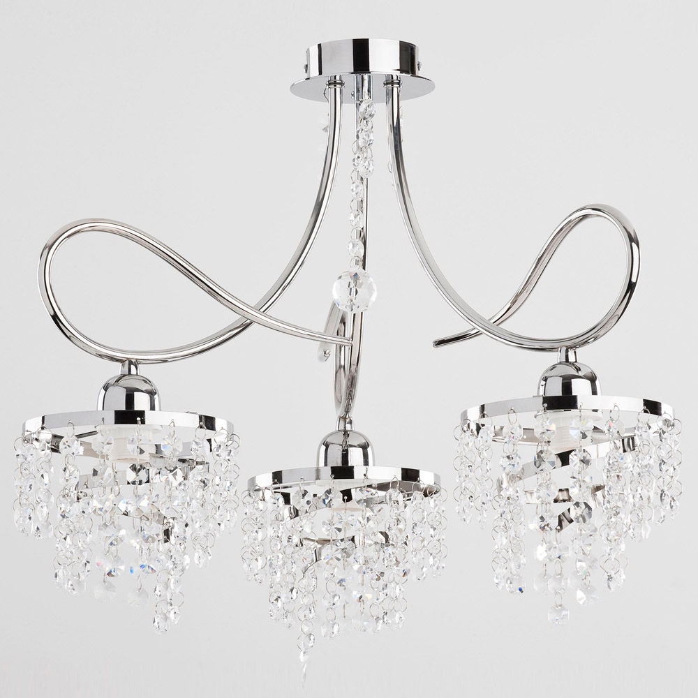 Plafonnier LED 'Remigny' 3 xE14 Sans Ampoule