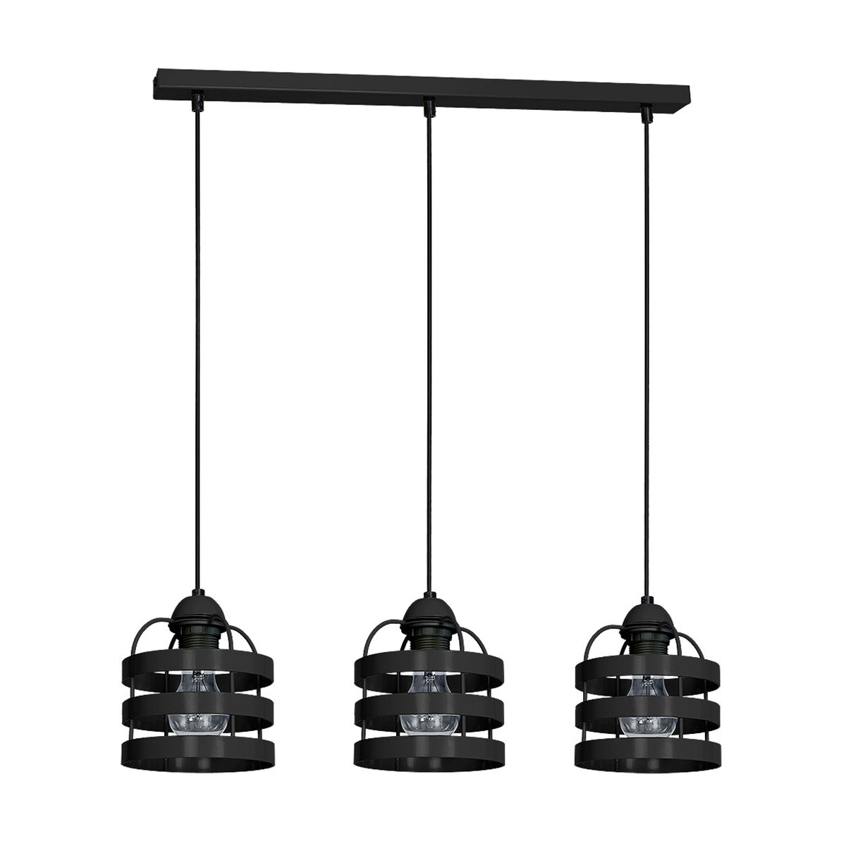 Suspension LED 'Andrezel' 3 xE27 Métal Sans Ampoule