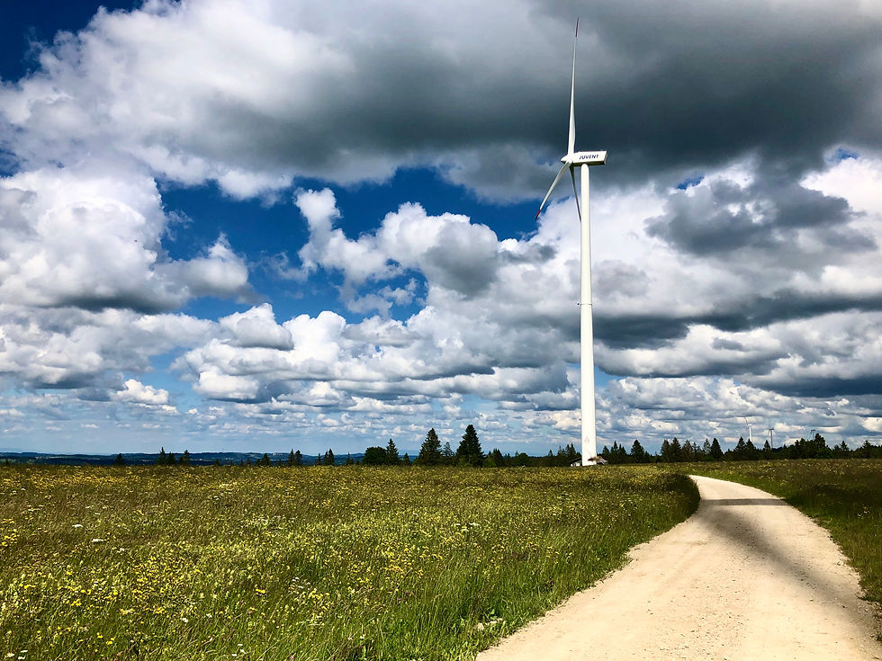 Wind und Weite auf dem Mont Crosin.