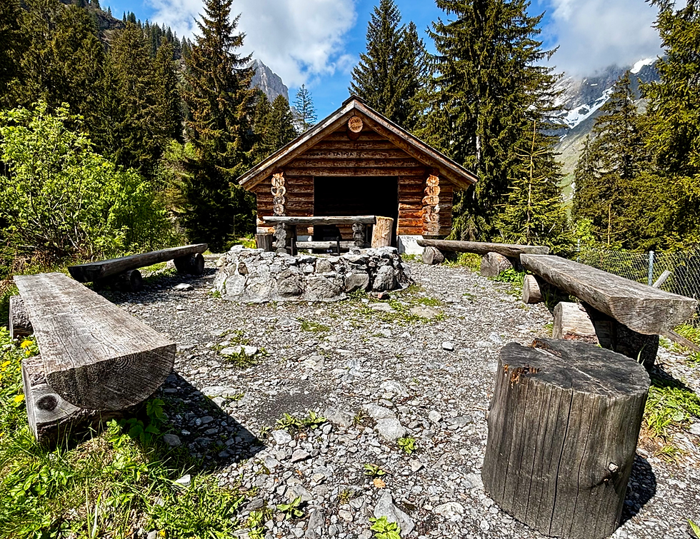 Aussichtspunkt und Grillstelle Flueboden.