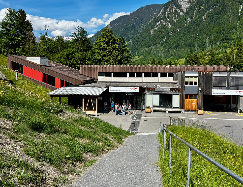 Talstation der Braunwaldbahn in Linth.