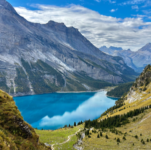 Wanderung Oeschinensee Heuberg Oberbärgli