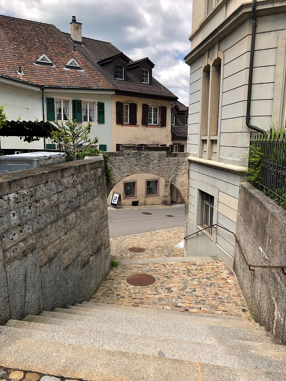 Auf dem Weg von St. Martin in Richtung Hauptgasse.