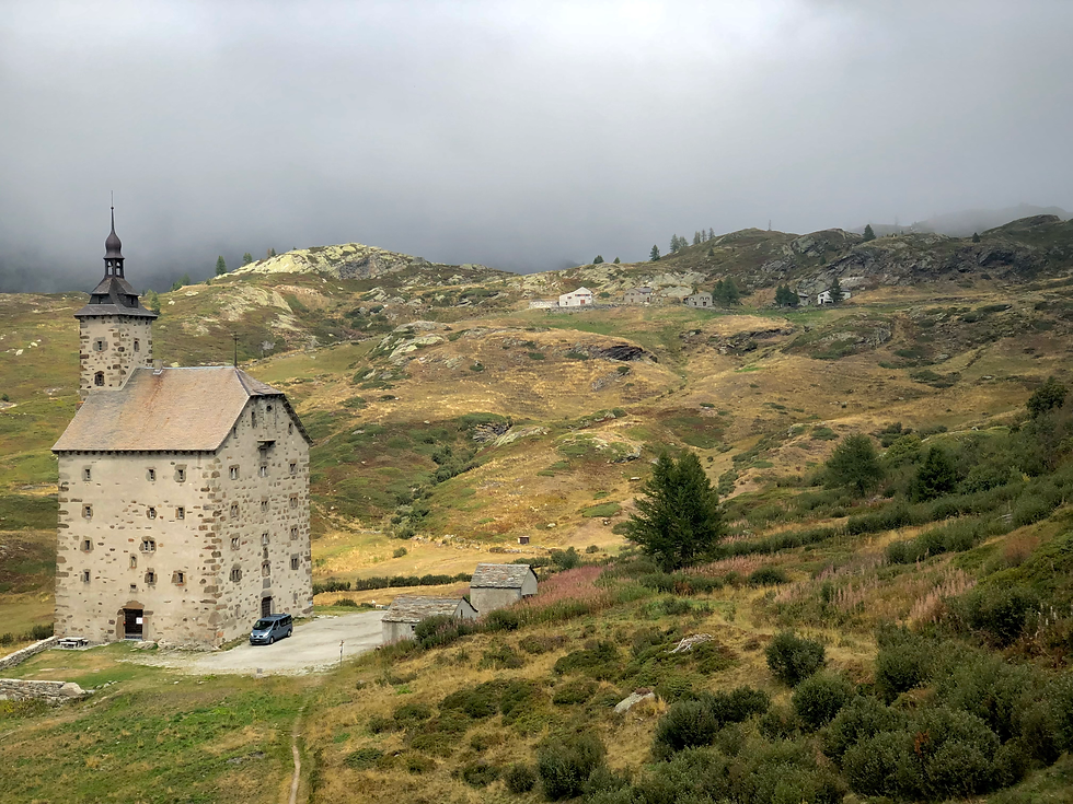 Das Alte Spittel, auch altes Hospiz genannt, auf dem Simplonpass.