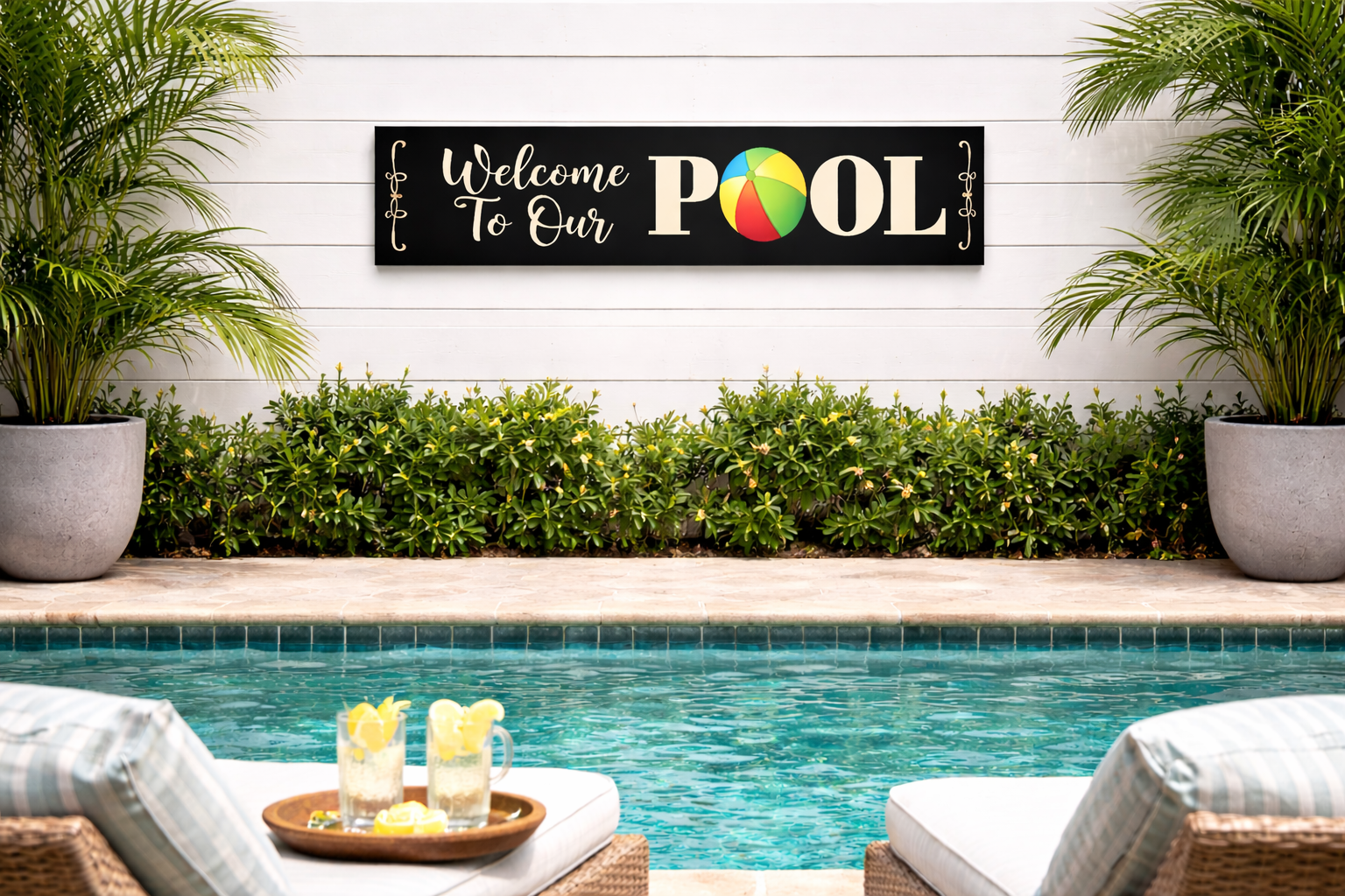 "Welcome To Our Pool Y'all Horizontal"