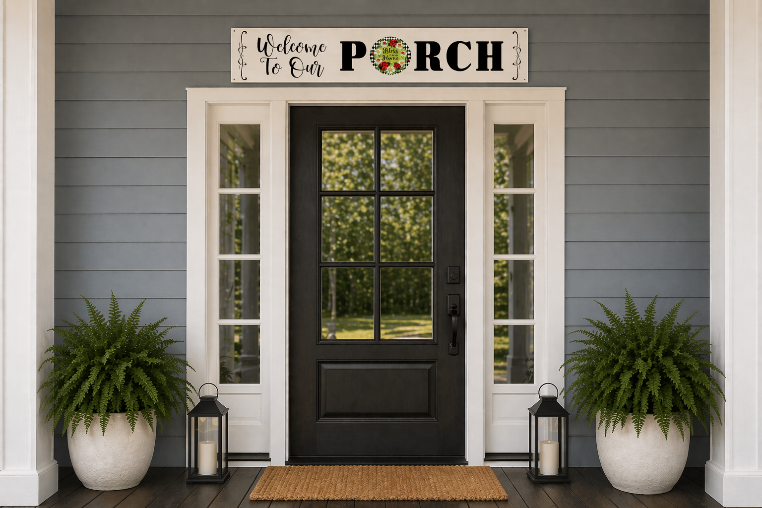 "Welcome To Our Porch Horizontal"
