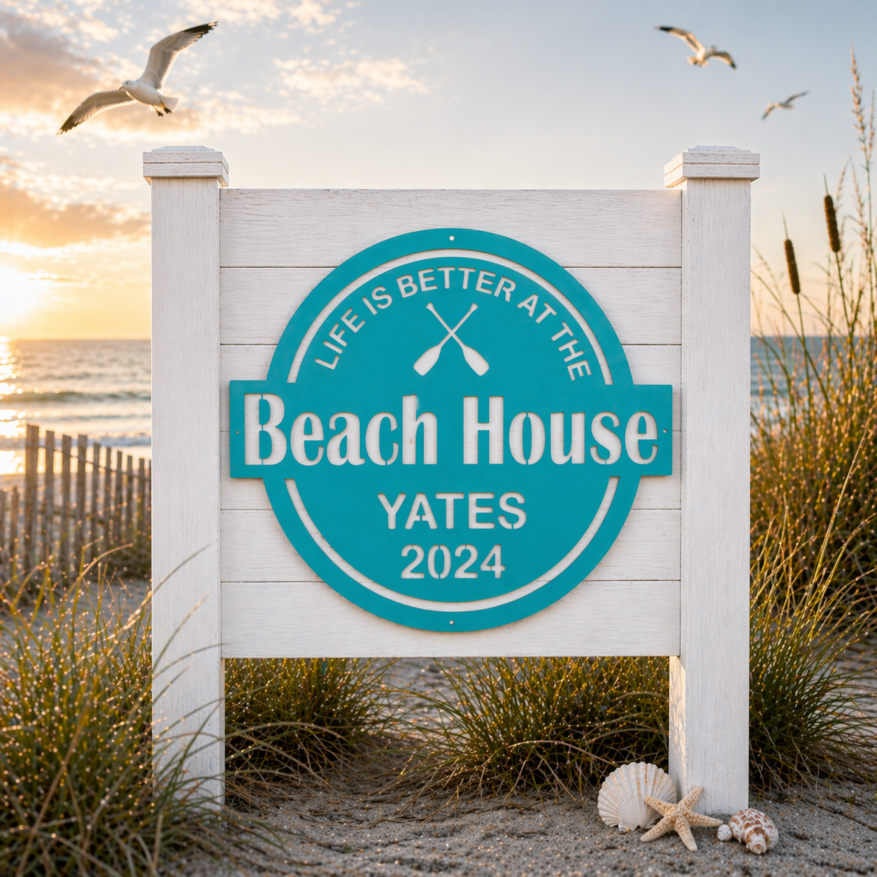 Life Is Better At The Beach House-Toes In The Sand
