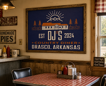 DJ's diner wall sign.png