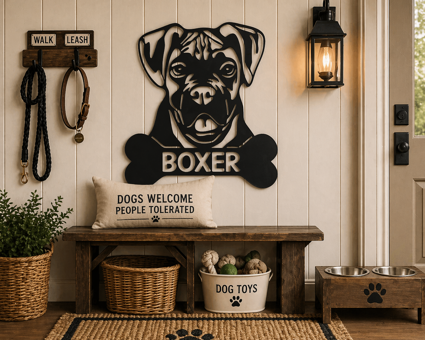Boxer Personalized Name Sign | Custom Dog Breed Gift
