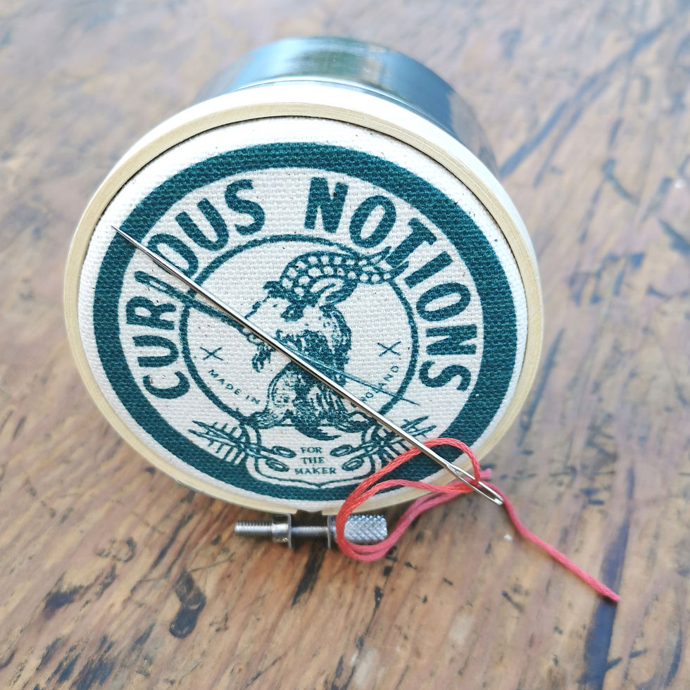 Thumbnail: Curious Notions Embroidery Hoop Lidded Storage Tin