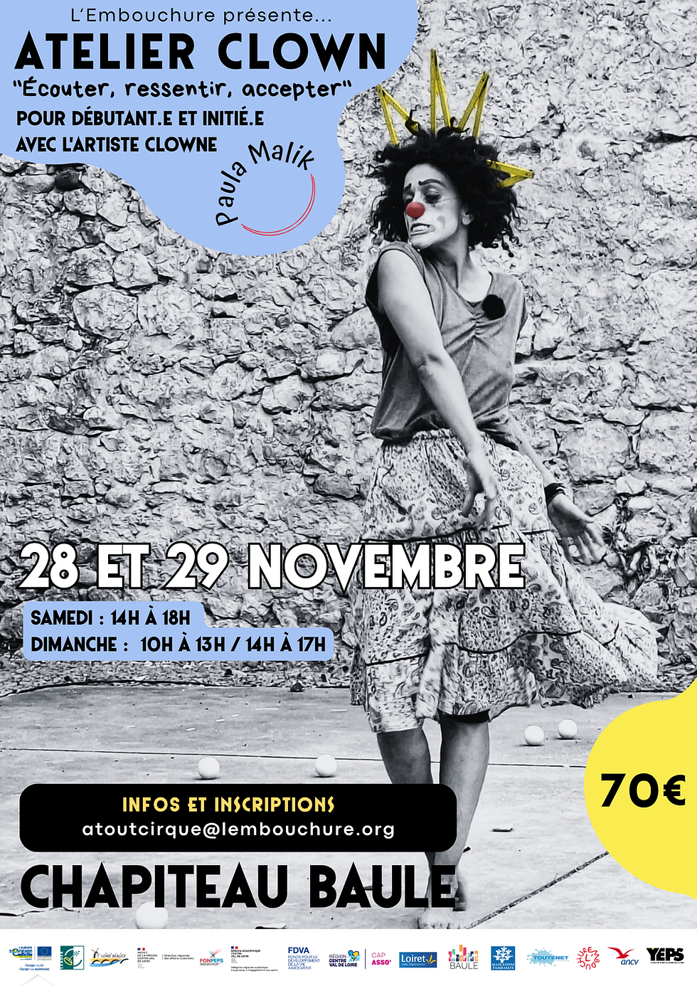 Atelier Clown : 28 et 29 novembre