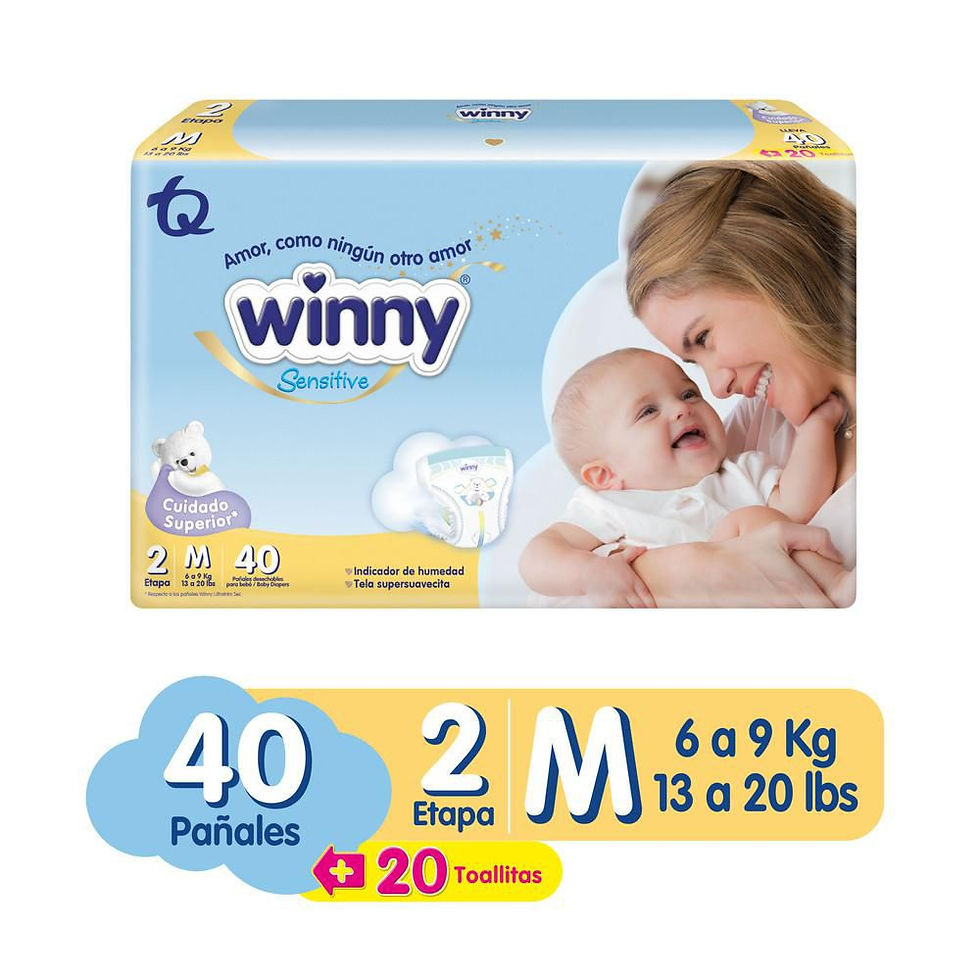 Pañales Winny Sensittive 2M (40 Und)