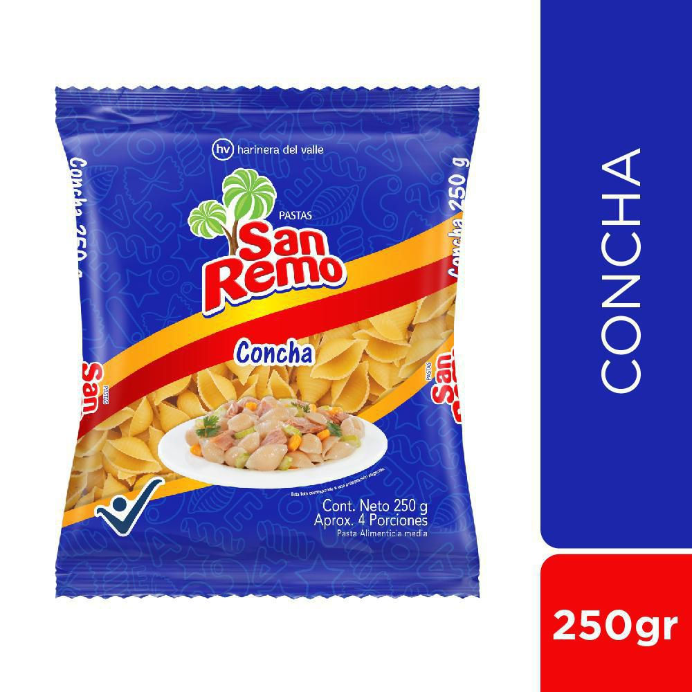 Pastas San Remo Corta Conchas (250 Gr)