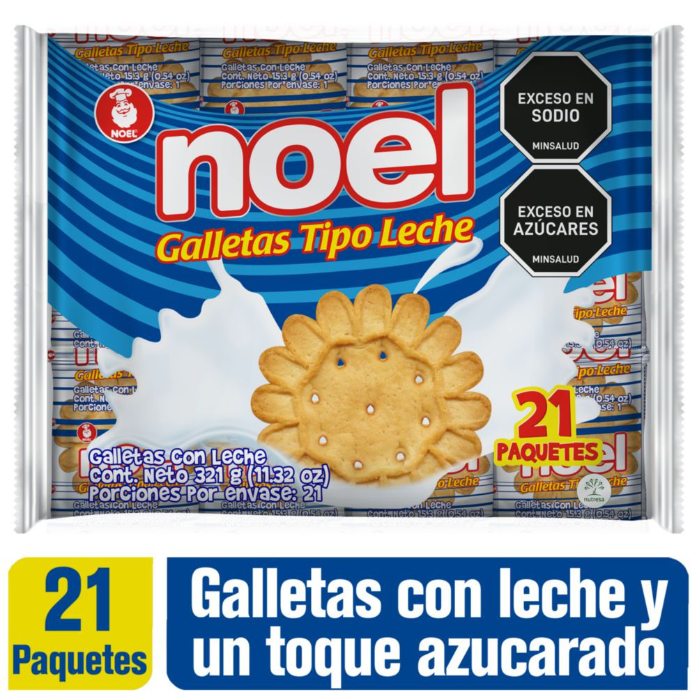Galletas Noel Tipo Leche (321 Gr)