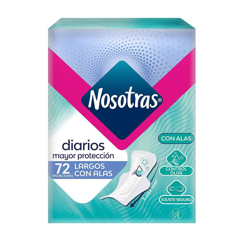 Protectores Nosotras Diarios Largos Con Alas (72 Und)