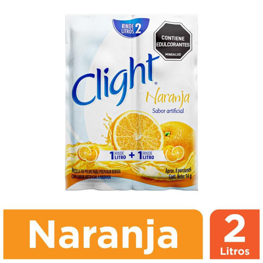 Bebida En Polvo Clight Sin Calorías Sabor A Naranja (14 Gr)