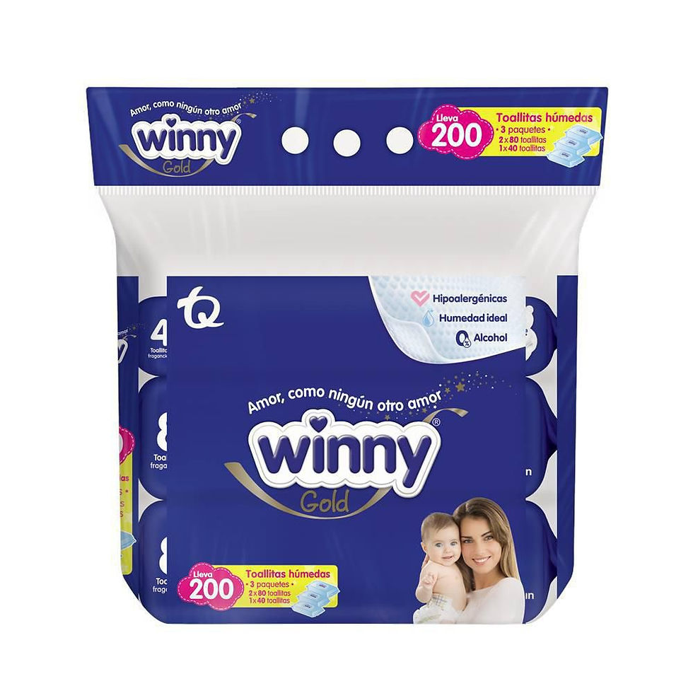 Toallitas Húmedas Winny Gold (200 Und)