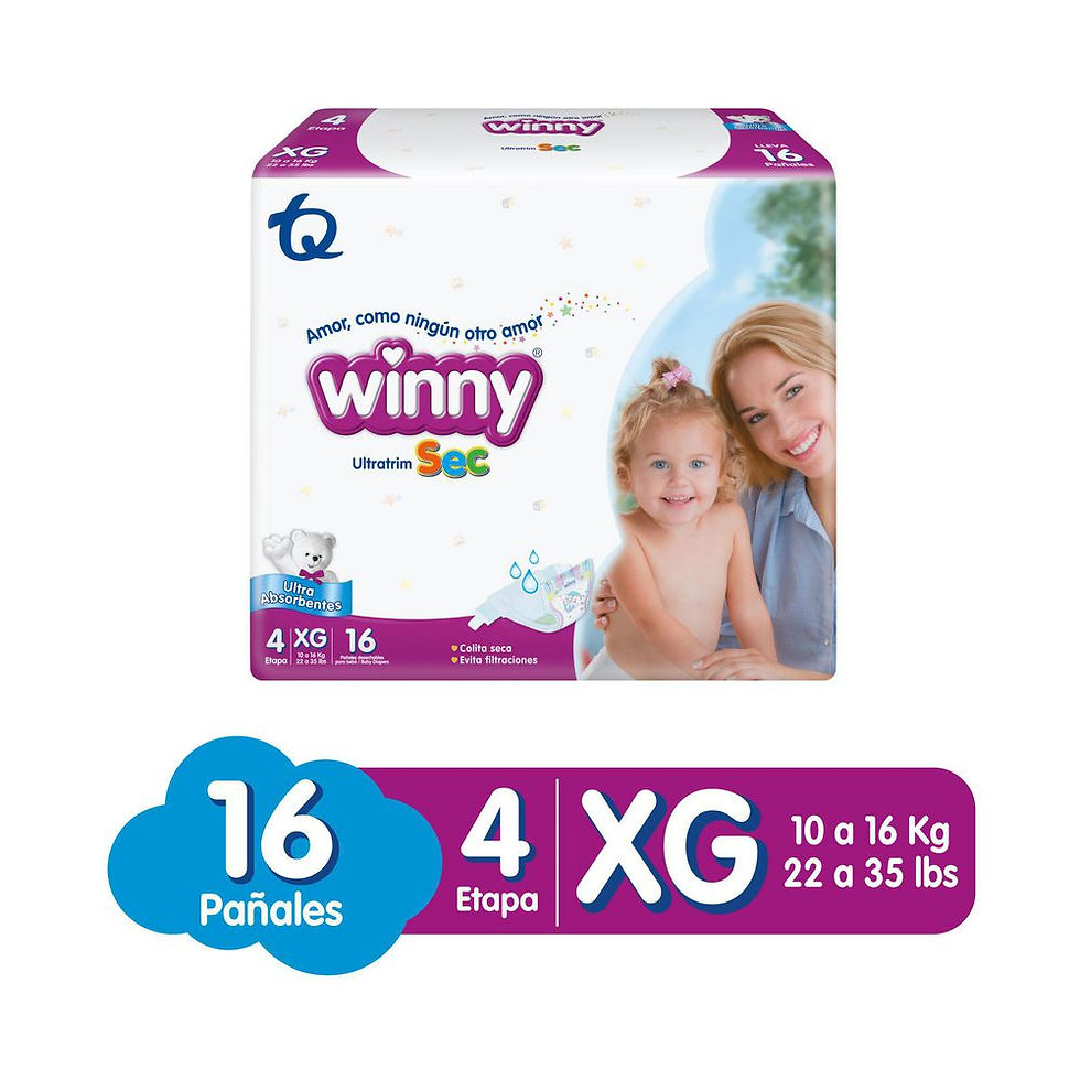 Pañales Winny Ultratrim Sec 4Xg (16 Und)