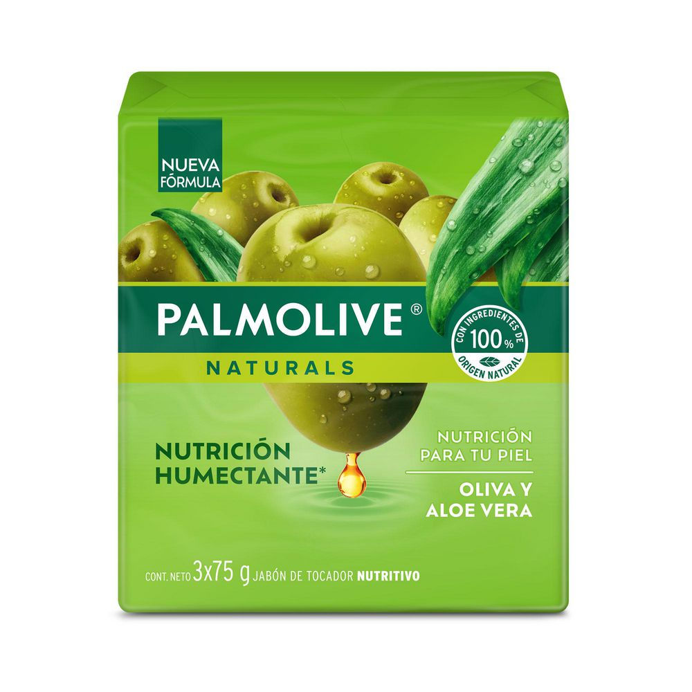 Jabón De Tocador Palmolive Oliva Y Aloe Vera (225 Gr)