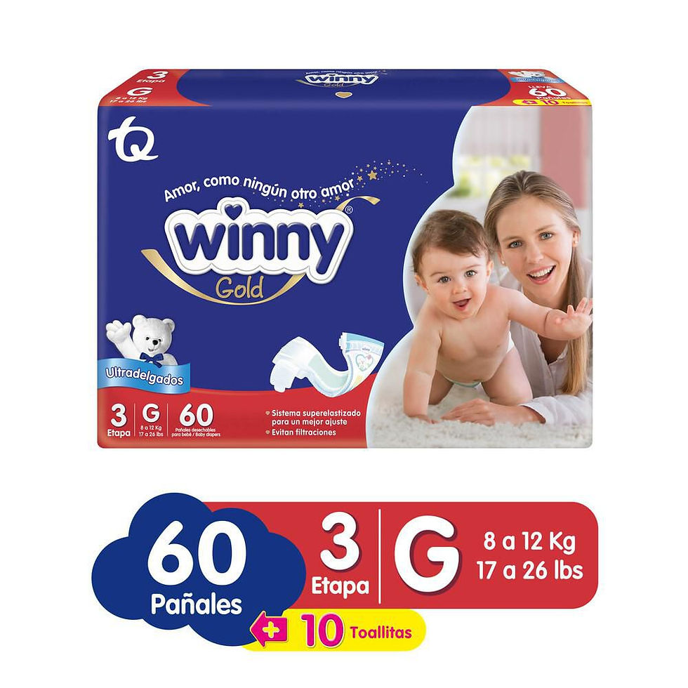 Pañales Winny Gold 3G (60 Und)