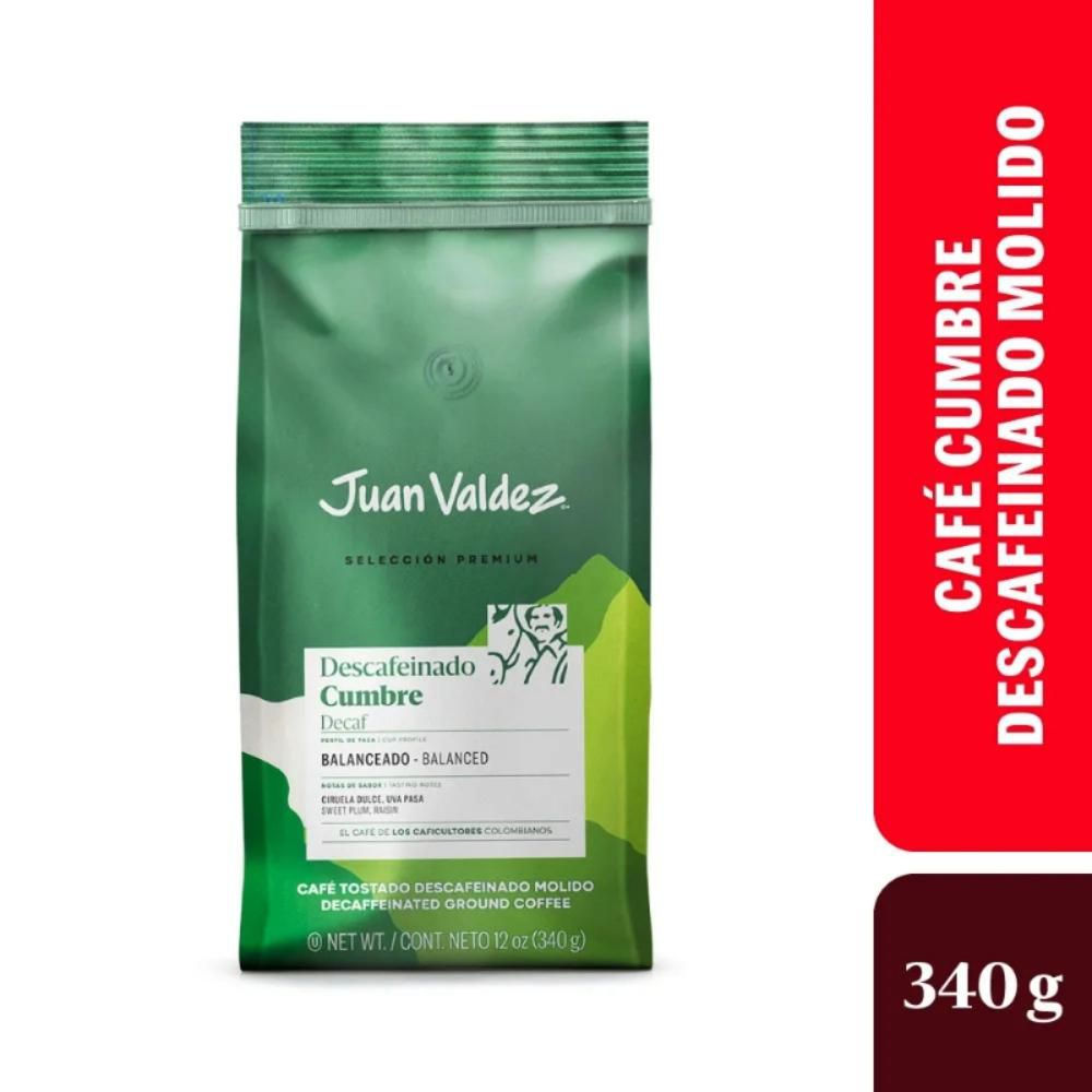 Café Juan Valdez Cumbre Descafeinado Molido (340 Gr)