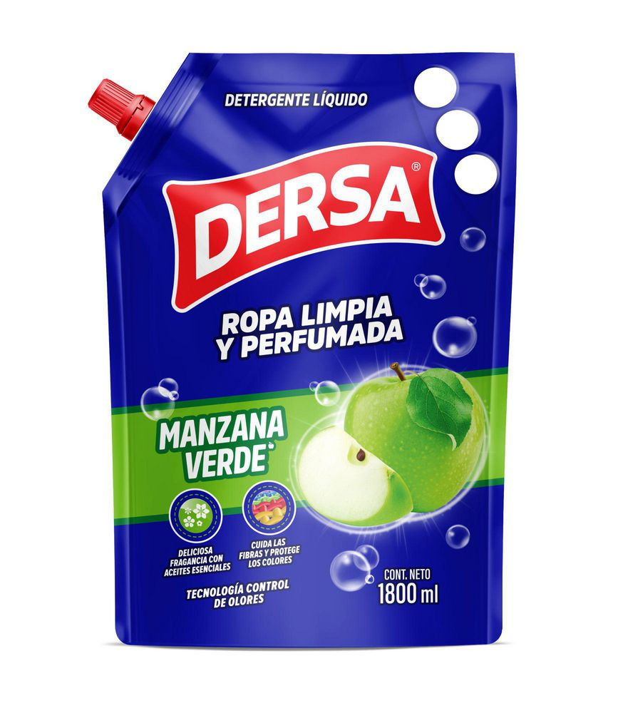 Detergente Líquido Dersa Manzana Verde (1800 Ml)