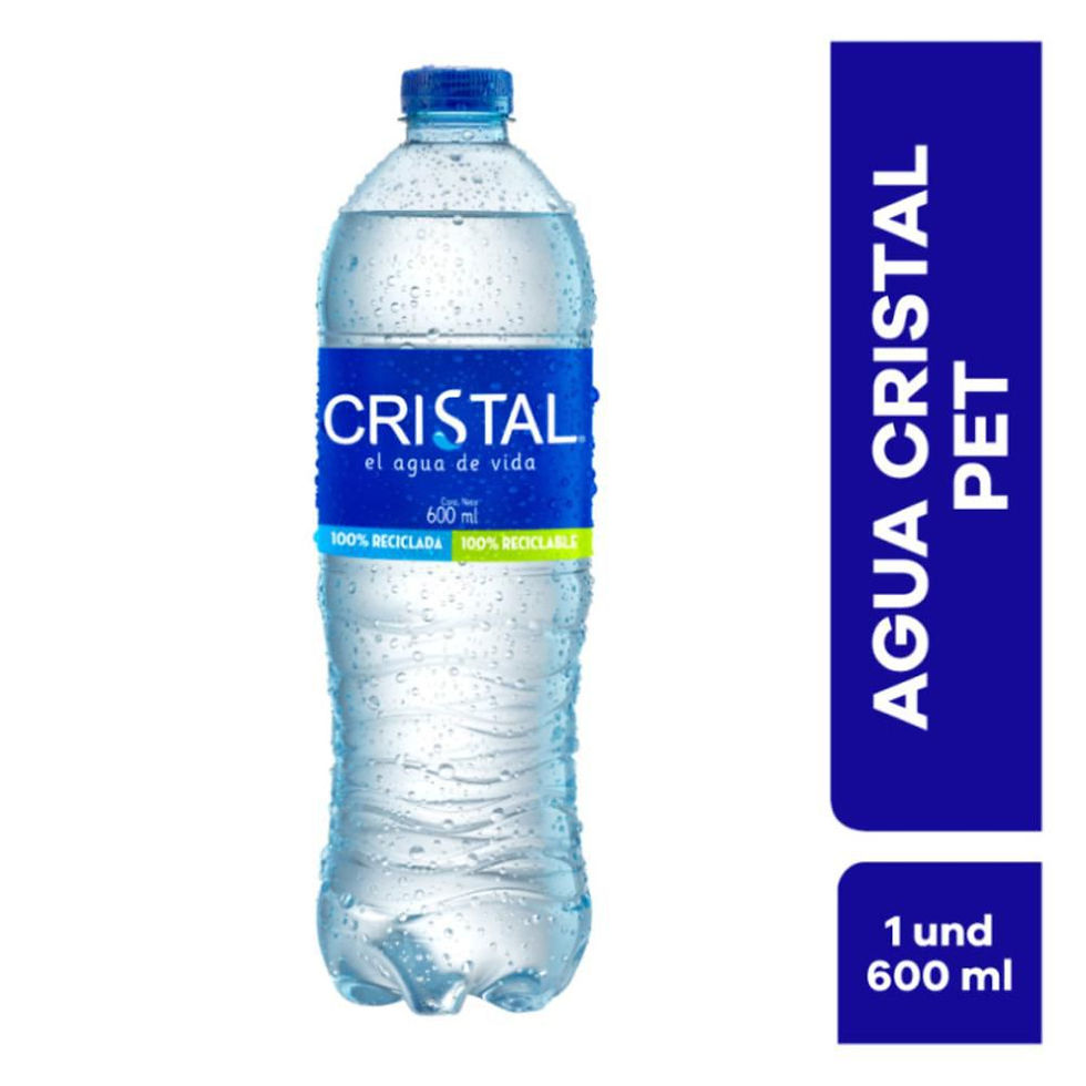 Agua Cristal Sin Gasbotella (600 Ml)