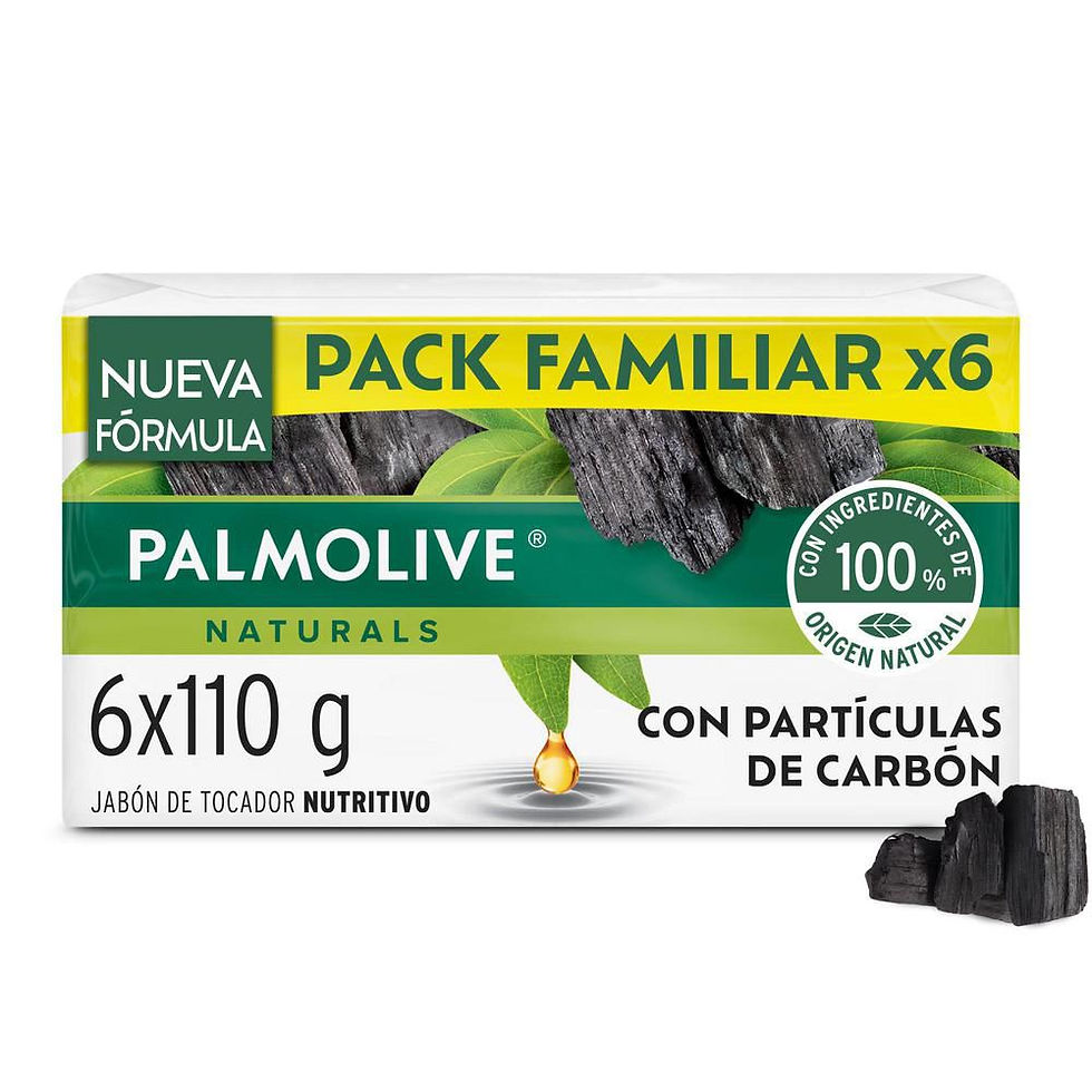 Jabón Palmolive Carbón En Barra X6Und 110Gr (660 Gr)